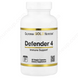 Комплекс для імунітету Defender 4: вітамін C, вітамін D, цинк і селен - California Gold Nutrition, 60 вегетаріанських капсул 1212 фото 1