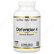 California Gold Nutrition, Defender 4, вітамін C, вітамін D, цинк і селен, 180 вегетаріанських капсул 1213 фото 1